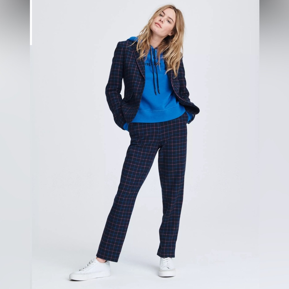 Rag and Bone Poppy High Waisted Check Pant size 6 - Picture 1 of 7